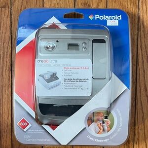 vintage Polaroid One600 Ultra Camera - Silver and Black